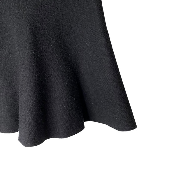 Zara Knit Skater Skirt Sweater Fabric Faux Fur Size Small - Picture 4 of 8